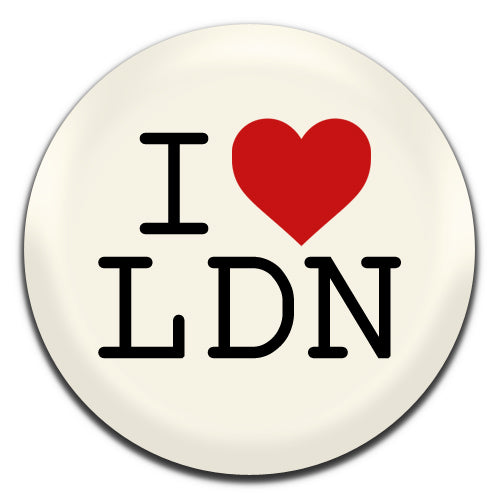 I Heart LDN London 25mm / 1 Inch D-pin Button Badge