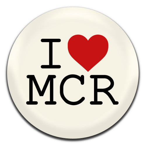 I Heart MCR Manchester 25mm / 1 Inch D-pin Button Badge