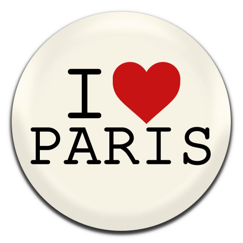 I Heart Paris 25mm / 1 Inch D-pin Button Badge