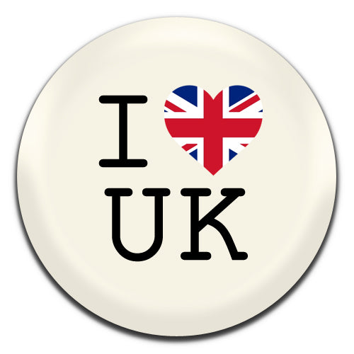 I Heart UK 25mm / 1 Inch D-pin Button Badge