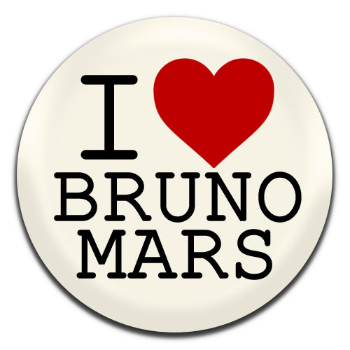 I Heart Bruno Mars 25mm / 1 Inch D-pin Button Badge