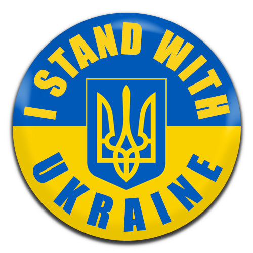 I Stand With Ukraine 25mm / 1 Inch D-pin Button Badge