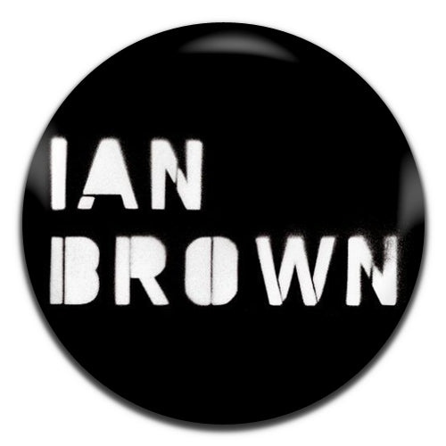 Ian Brown Black Indie Rock 90's 00's 25mm / 1 Inch D-pin Button Badge