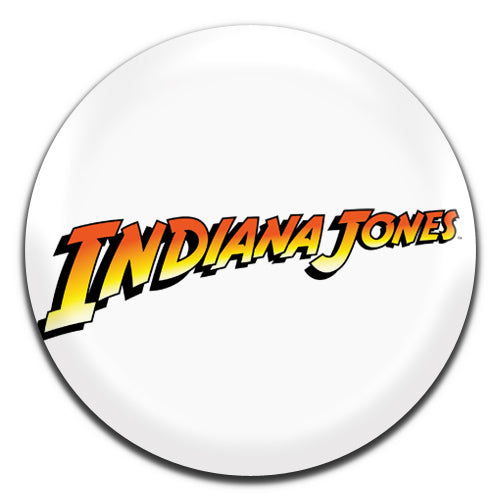 Indiana Jones White Movie Film 80's 25mm / 1 Inch D-pin Button Badge