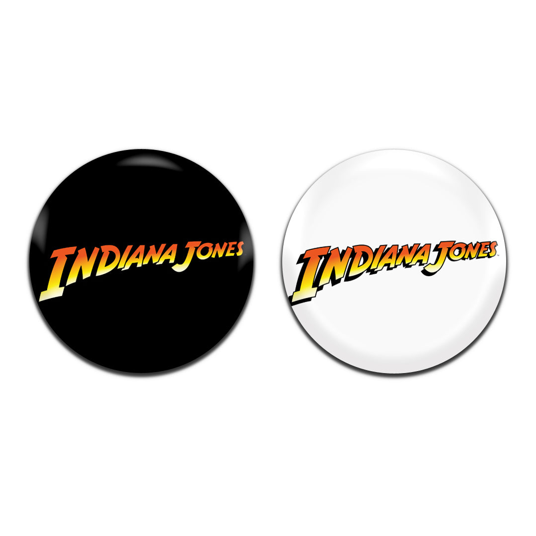 Indiana Jones Movie Film 80's 25mm / 1 Inch D-Pin Button Badges (2x Set)