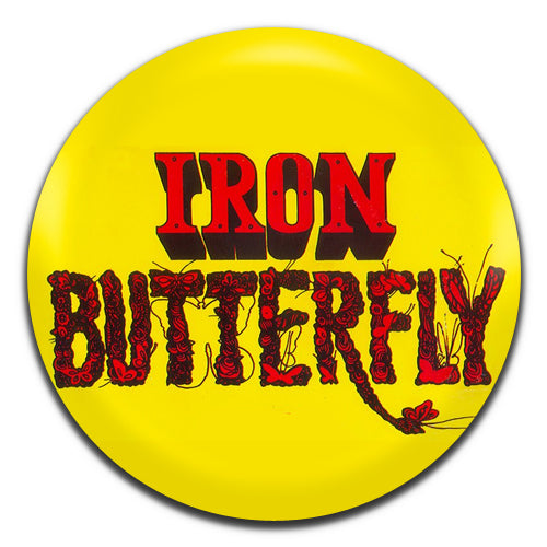 Iron Butterfly Yellow Psychedelic Rock Band 60's 25mm / 1 Inch D-pin Button Badge