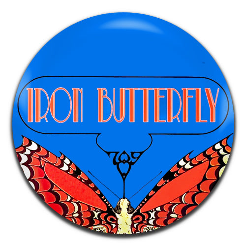 Iron Butterfly Blue Psychedelic Rock Band 60's 25mm / 1 Inch D-pin Button Badge