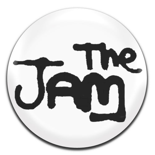 The Jam White 25mm / 1 Inch D-pin Button Badge