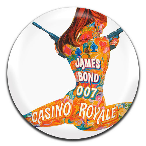 Casino Royale James Bond Movie Spy Film 60's  25mm / 1 Inch D-pin Button Badge