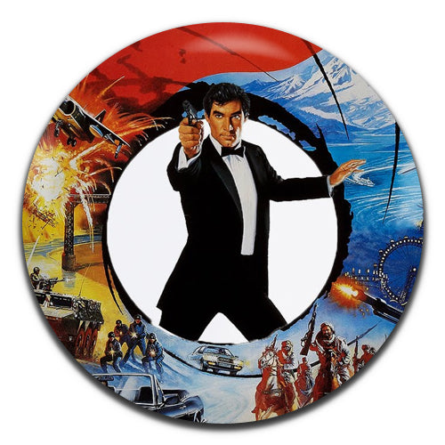 The Living Daylights James Bond Movie Spy Film 80's 25mm / 1 Inch D-pin Button Badge