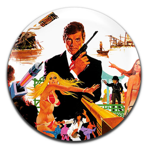 The Man With The Golden Gun James Bond Movie Spy Film 70's 25mm / 1 Inch D-pin Button Badge