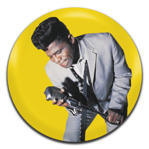 James Brown Yellow Soul Funk 60's 70's 25mm / 1 Inch D-pin Button Badge