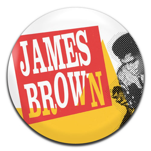 James Brown Soul Funk 60's 70's 25mm / 1 Inch D-pin Button Badge