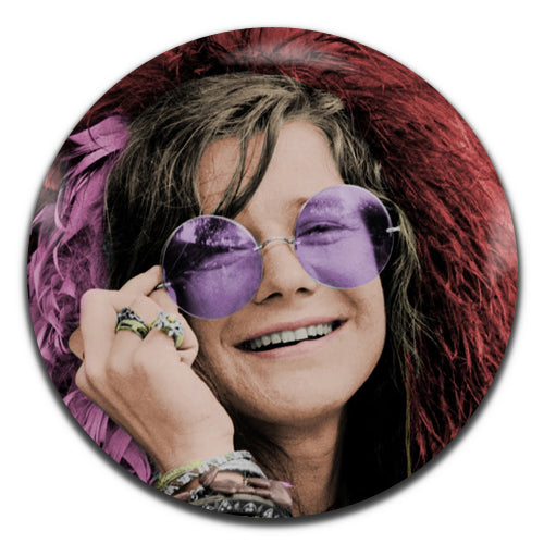 Janis Joplin Rock Psychedelic Singer 60's 25mm / 1 Inch D-pin Button Badge