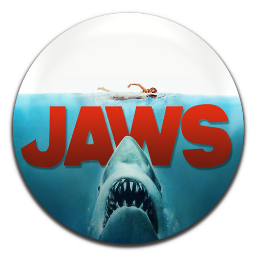Jaws Movie Horror Film 80's 25mm / 1 Inch D-pin Button Badge