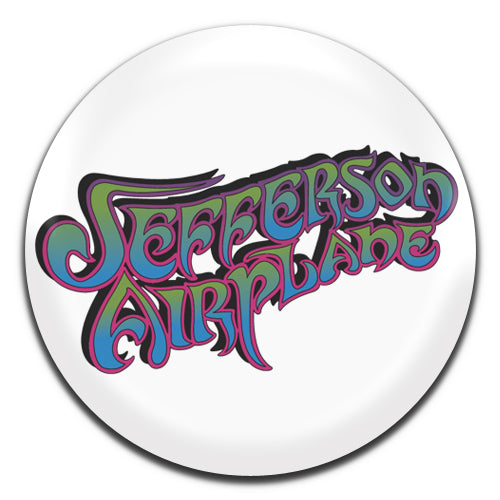 Jefferson Airplane White Psychedelic Rock Band 60's 25mm / 1 Inch D-pin Button Badge