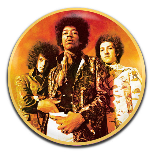 Jimi Hendrix Experience Psychedelic Rock 60's 25mm / 1 Inch D-pin Button Badge