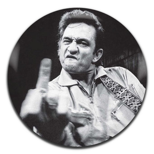 Johnny Cash Finger Country Rock And Roll 50's 60's 25mm / 1 Inch D-pin Button Badge