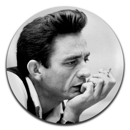 Johnny Cash Black & White Country Rock And Roll 50's 60's 25mm / 1 Inch D-pin Button Badge