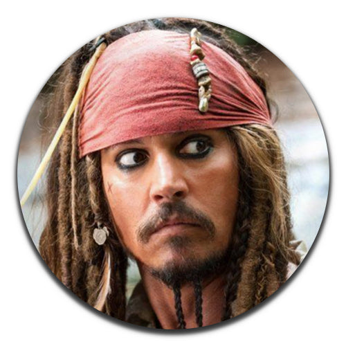 Pirates of the Caribbean Johnny Depp Movie Adventure Film 00's 25mm / 1 Inch D-pin Button Badge