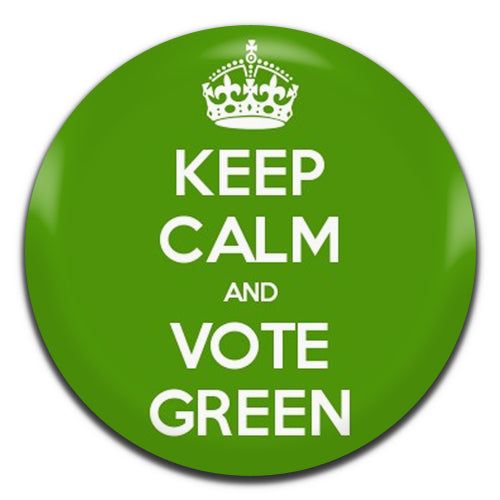Keep Calm And Vote Green 25mm / 1 Inch D-pin Button Badge