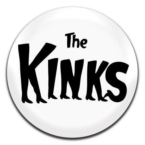 The Kinks White Rock Band 60's 25mm / 1 Inch D-pin Button Badge