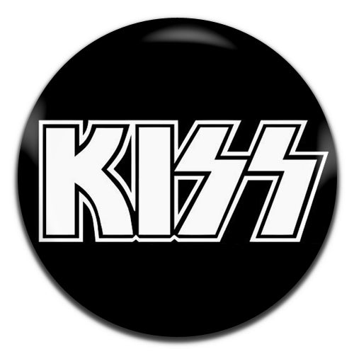 Kiss Black Heavy Rock Glam Metal Band 70's 80's 25mm / 1 Inch D-pin Button Badge