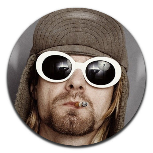 Kurt Cobain Sunglasses Grunge Rock 90's 25mm / 1 Inch D-pin Button Badge