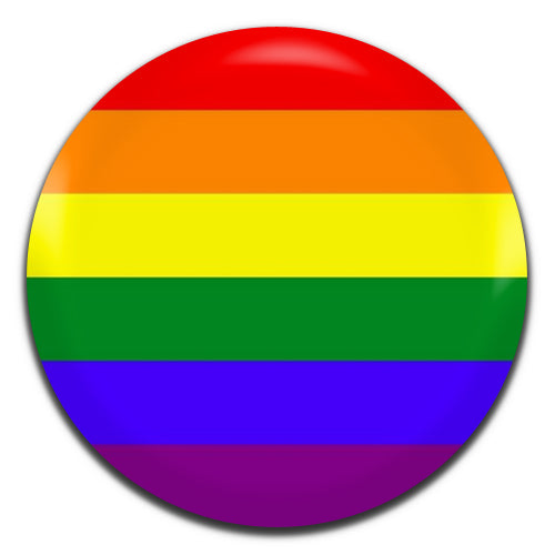 LGBT Rainbow Flag Gay Lesbian Homosexual 25mm / 1 Inch D-pin Button Badge