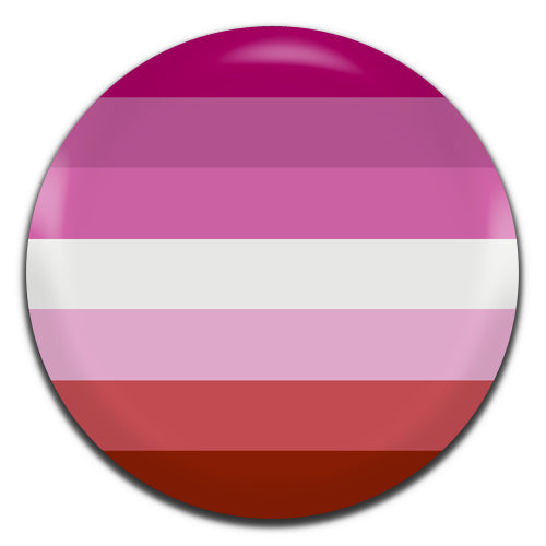 Lesbian Flag Gay LGBT 25mm / 1 Inch D-pin Button Badge