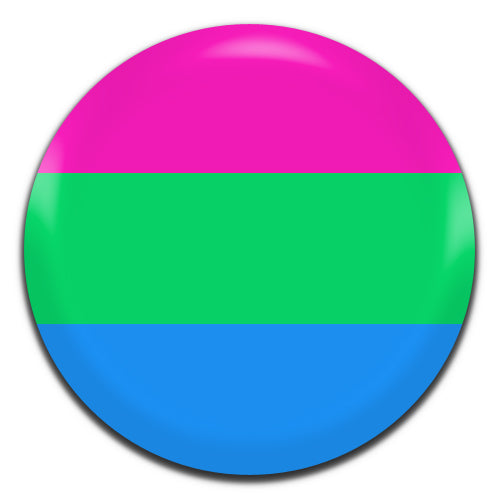 Polysexual Flag LGBT 25mm / 1 Inch D-pin Button Badge