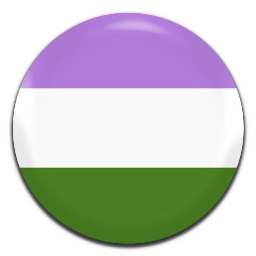 LGBT Genderqueer Flag 25mm / 1 Inch D-pin Button Badge
