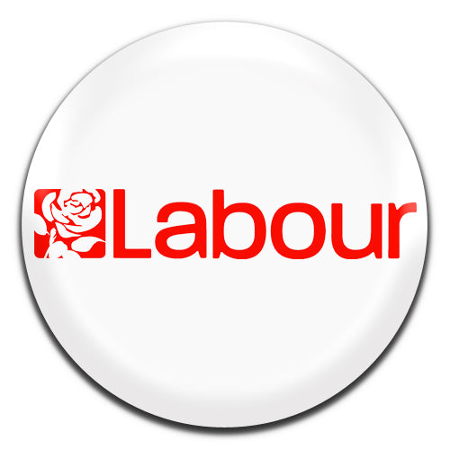 Labour White Politics 25mm / 1 Inch D-pin Button Badge