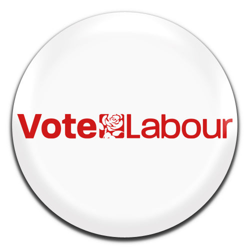 Vote Labour White Politics Political Party Election 25mm / 1 Inch D-pin Button Badge