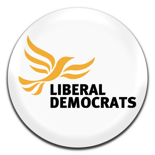 Liberal Democrats White Politics Political Party Election 25mm / 1 Inch D-pin Button Badge