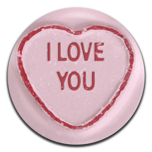 Love Hearts Sweets I Love You Novelty 25mm / 1 Inch D-pin Button Badge