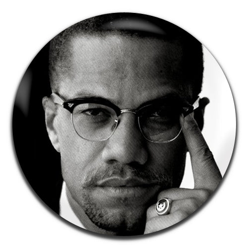 Malcolm X Civil Rights Politics Black Power 60's 25mm / 1 Inch D-pin Button Badge