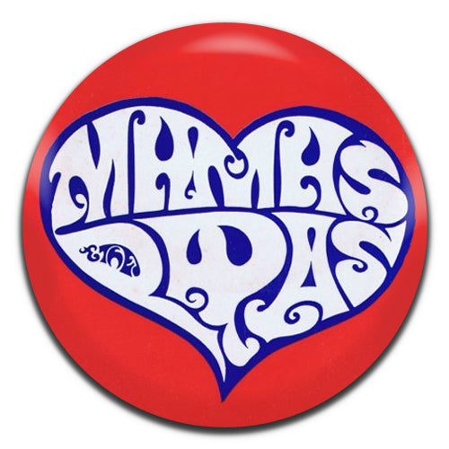 Mamas And Papas Rock Folk 60's 25mm / 1 Inch D-pin Button Badge