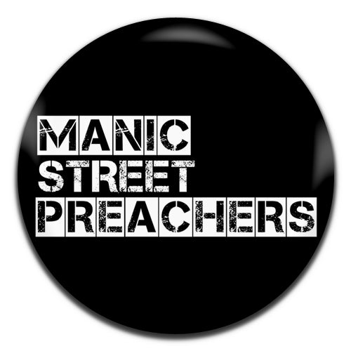 Manic Street Preachers Indie Alternative Rock 80's 90's  Black 25mm / 1 Inch D-pin Button Badge