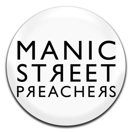 Manic Street Preachers Indie Alternative Rock 80's 90's White 25mm / 1 Inch D-pin Button Badge