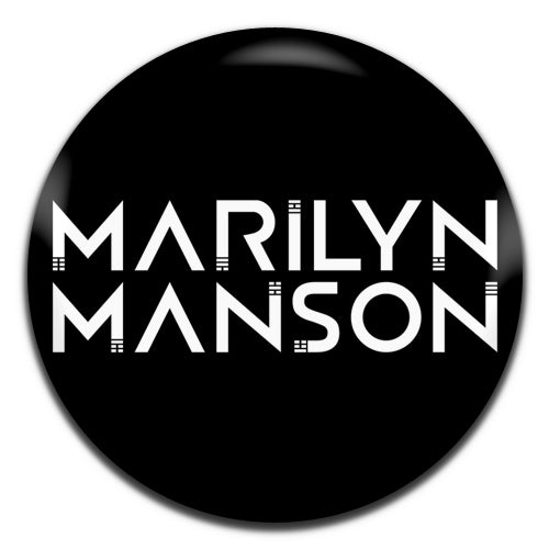 Marilyn Manson Metal Goth Gothic Rock 90's 00's Black 25mm / 1 Inch D-pin Button Badge