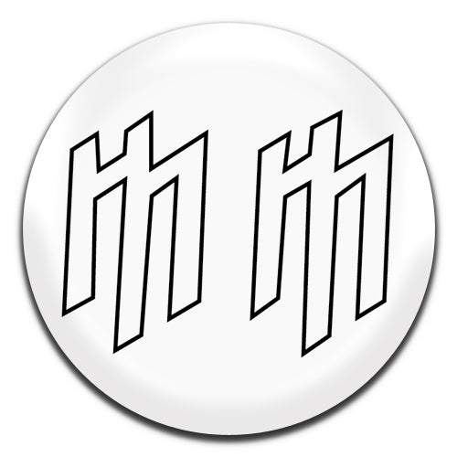 Marilyn Manson M M Metal Goth Gothic Rock 90's 00's White 25mm / 1 Inch D-pin Button Badge