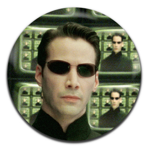 The Matrix Neo Movie Sci-Fi Film 90's 00's 25mm / 1 Inch D-pin Button Badge