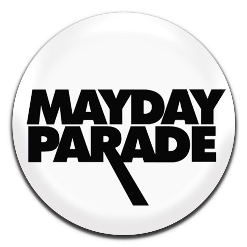 Mayday Parade Pop Rock Emo Alternative 00's  White 25mm / 1 Inch D-pin Button Badge