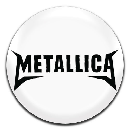 Metallica Heavy Metal Rock 70's 80's White 25mm / 1 Inch D-pin Button Badge