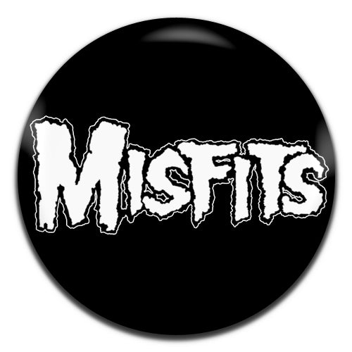 Misfits Punk Rock Metal 70's 80's Black 25mm / 1 Inch D-pin Button Badge