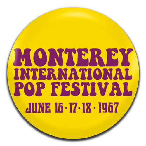 Monterey Pop Festival Hippie 60's 25mm / 1 Inch D-pin Button Badge