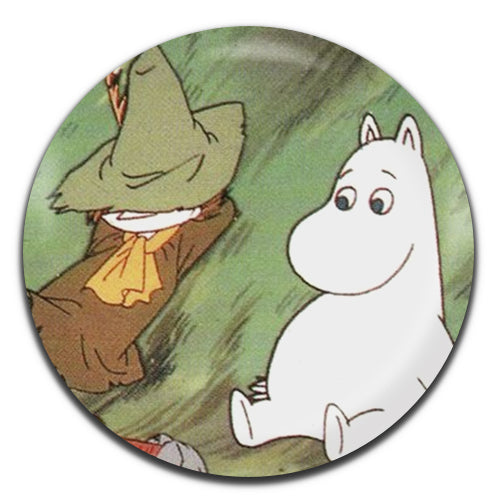 Moomins Snufkin And Moomin Kids Children's TV 25mm / 1 Inch D-pin Button Badge