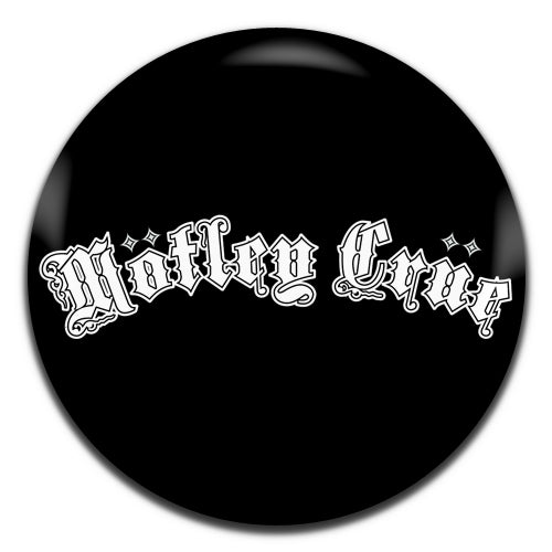 Motley Crue Heavy Rock Glam Metal 80's Black 25mm / 1 Inch D-pin Button Badge