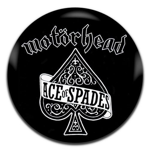 Motorhead Ace Of Spades Heavy Metal Rock 70's 25mm / 1 Inch D-pin Button Badge